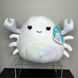 Squishmallow 8” Magela the White Crab Sea Life Kellytoy Plush NWT